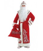 Карнавальный костюм "Дед Мороз красный аппликация"