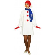 Карнавальный костюм "Снеговик женский для взрослых"