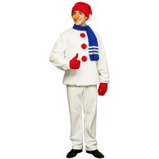 Карнавальный костюм "Снеговик нарядный для взрослых"