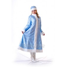 Карнавальный костюм "Снегурочка атлас для взрослых"