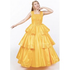 Карнавальный костюм «Принцесса Белль золотая Люкс» для взрослых