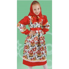 Карнавальный костюм для девочки "Матрешка нарядная"
