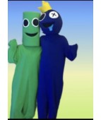 Карнавальный костюм "Радужные друзья зелёный для взрослых"