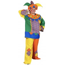 Карнавальный костюм "Скоморох нарядный для взрослых"