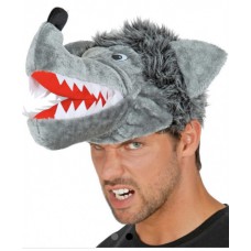Карнавальная шапочка "Волк для взрослых зубастый"