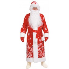 Карнавальный костюм для взрослых "Дед Мороз мех купон"