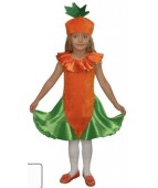 Карнавальный костюм "Морковка атлас" 