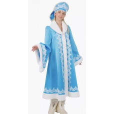 Карнавальный костюм "Снегурочка прелестница в кокошнике для взрослых"