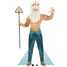Карнавальный костюм "Посейдон  с накладным животом для взрослых"