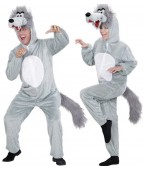 Карнавальный костюм "Волк комбинезон с капюшоном для взрослых"