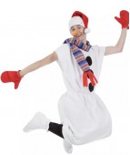 Карнавальный костюм "Снеговик простой для взрослых"