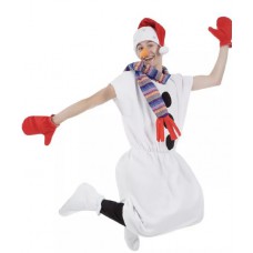 Карнавальный костюм "Снеговик простой для взрослых"