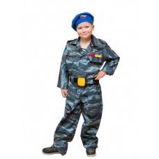 Карнавальный костюм "Солдат десантник серый камуфляж"