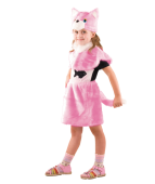 Карнавальный костюм "Кошка розовая"