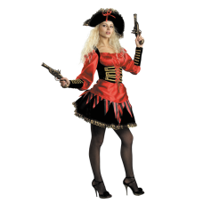 Карнавальный костюм "Пиратка огненная для взрослых"    