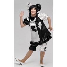 Карнавальный костюм "Клоунесса Черно-белая"