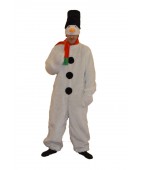 Карнавальный костюм "Снеговик Снежок для взрослых"