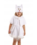Карнавальный костюм "Кошечка белая"