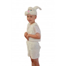 Карнавальный костюм "Зайчик белый жилет"