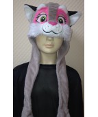 Карнавальная шапочка "Кошка розовая 1"