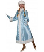 Карнавальный костюм "Снегурочка тафта макси для взрослых"
