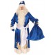 Карнавальный костюм "Дед Мороз синий с узором"