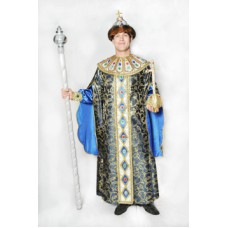 Карнавальный костюм "Царь в изумрудном/фиолетовом для взрослых"