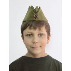 Военная пилотка со звездой детская